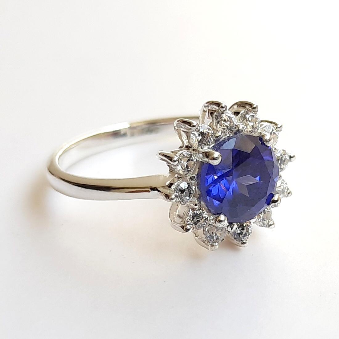 Zafiro azul Ural Oro