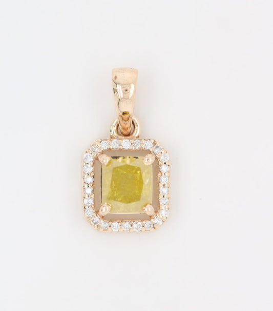 Diamante Herkimer amarillo Trivor