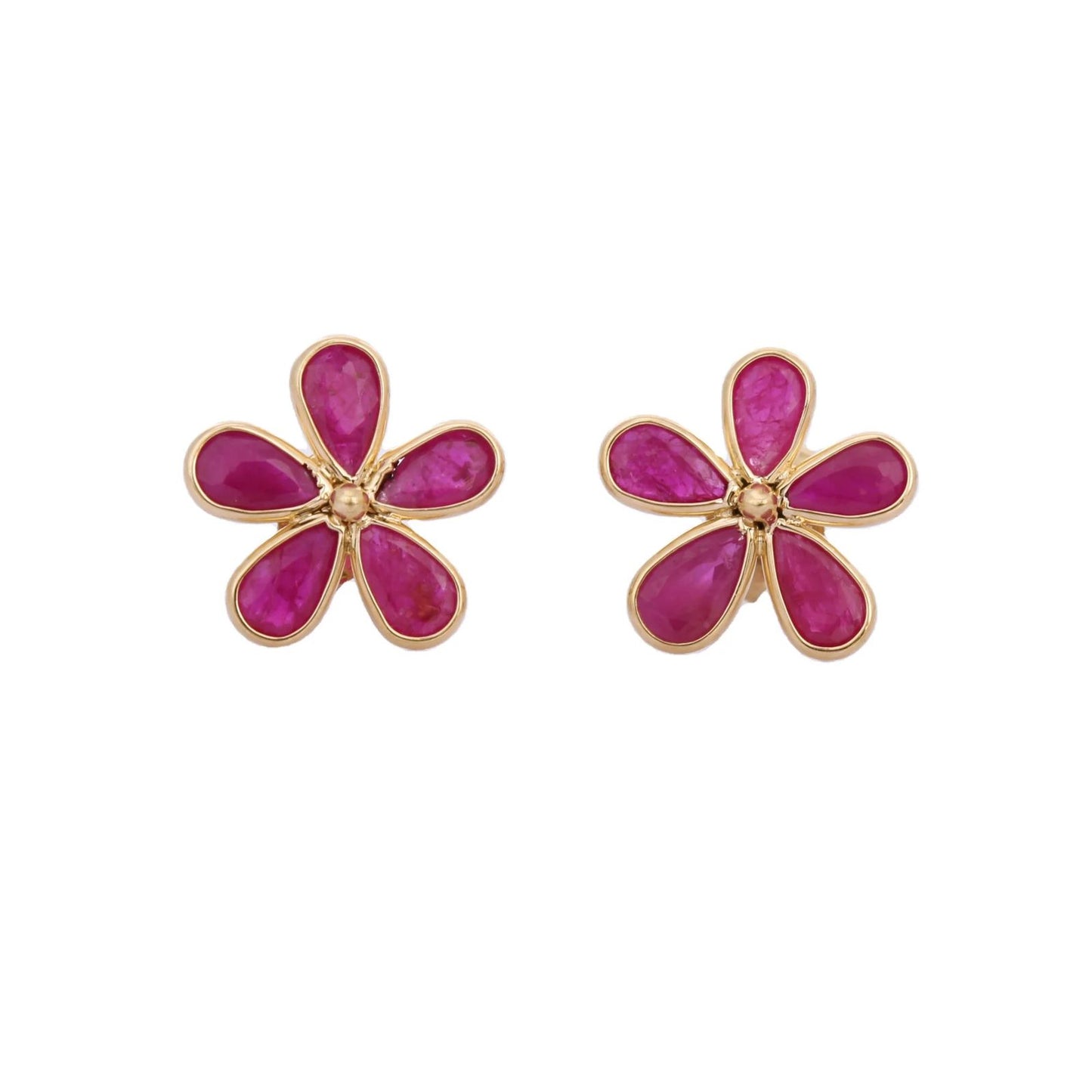 Rubí aros Urederra Oro