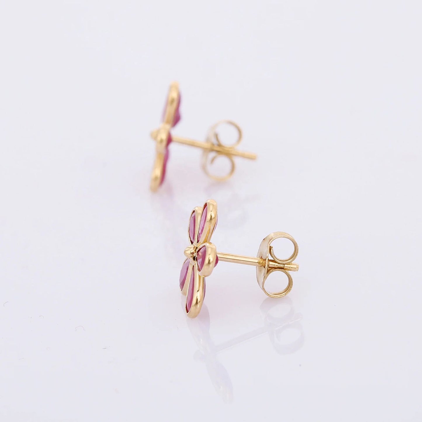 Rubí aros Urederra Oro