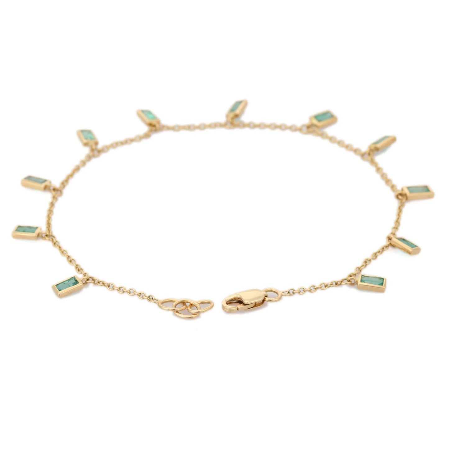 Esmeraldas pulsera Moorea Oro