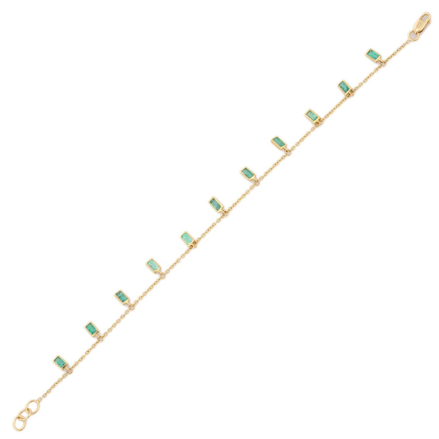 Esmeraldas pulsera Moorea Oro